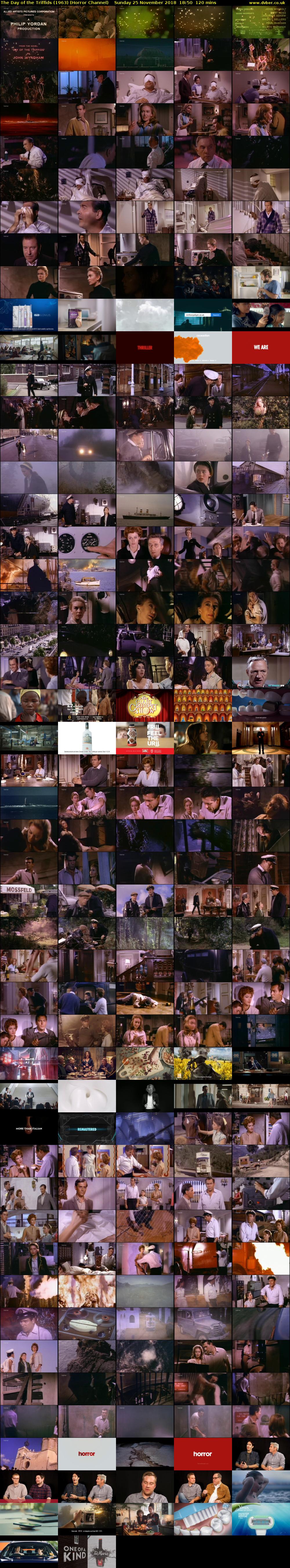 The Day of the Triffids (1963) (Horror Channel) Sunday 25 November 2018 18:50 - 20:50