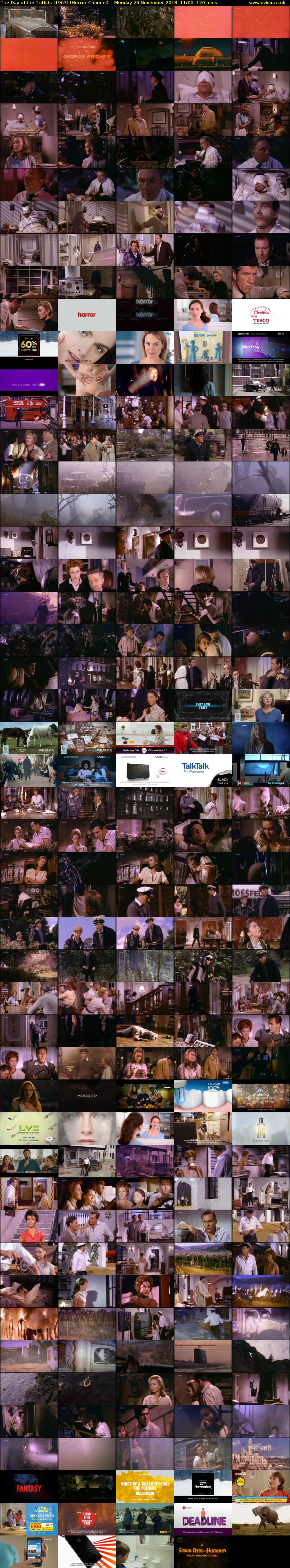 The Day of the Triffids (1963) (Horror Channel) Monday 26 November 2018 11:00 - 13:00