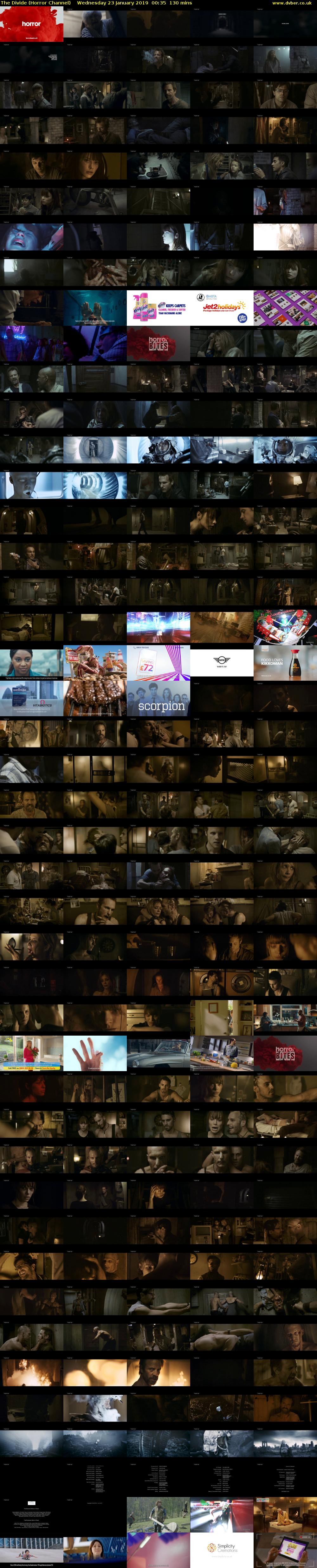 The Divide (Horror Channel) Wednesday 23 January 2019 00:35 - 02:45