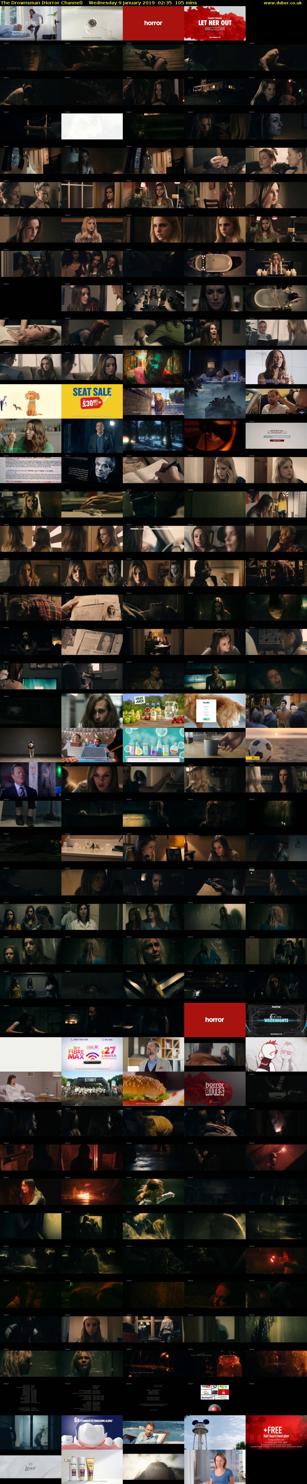 The Drownsman (Horror Channel) Wednesday 9 January 2019 02:35 - 04:20