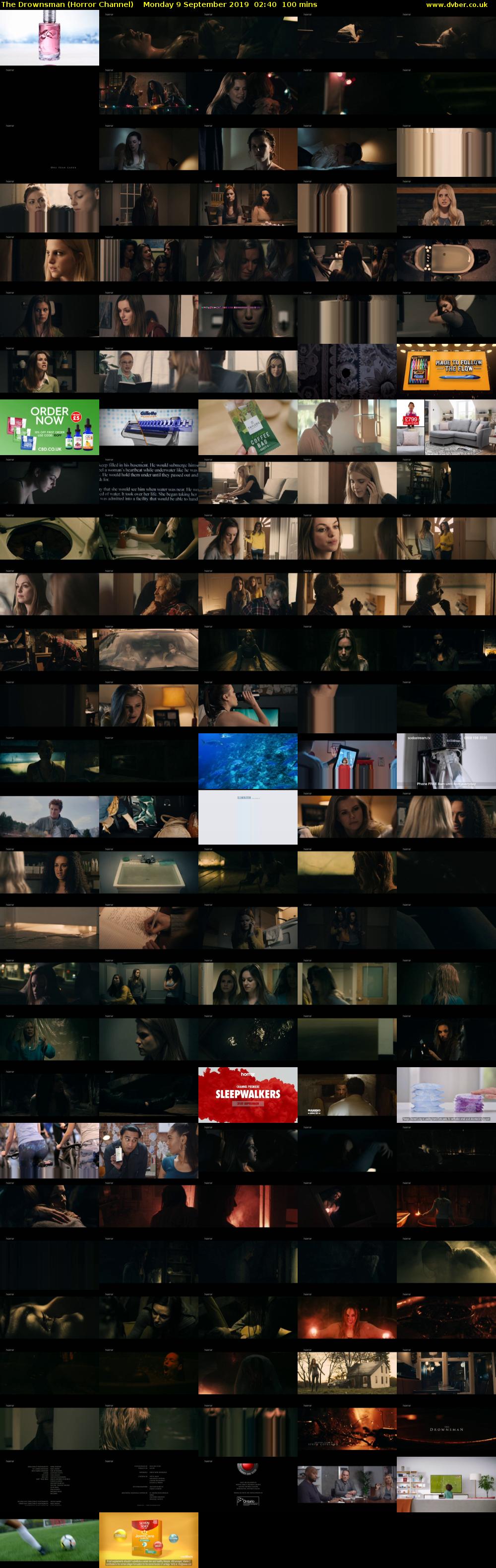 The Drownsman (Horror Channel) Monday 9 September 2019 02:40 - 04:20