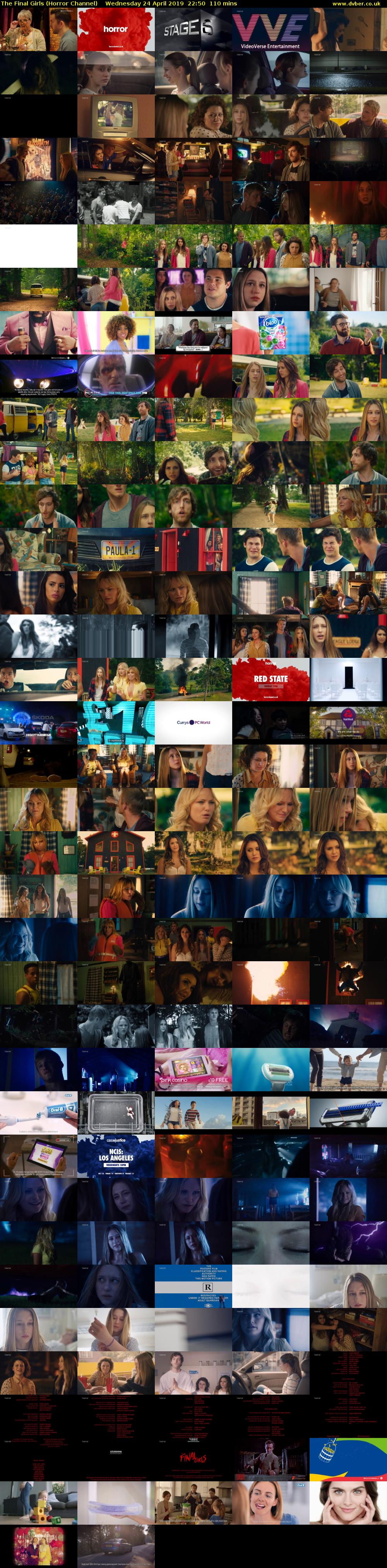 The Final Girls (Horror Channel) Wednesday 24 April 2019 22:50 - 00:40