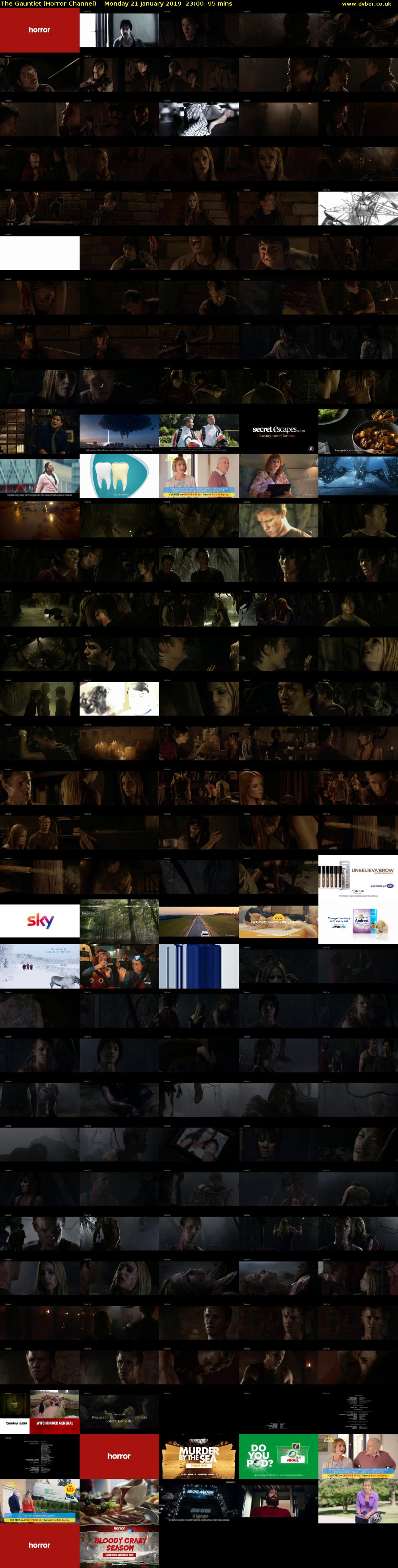 The Gauntlet (Horror Channel) Monday 21 January 2019 23:00 - 00:35