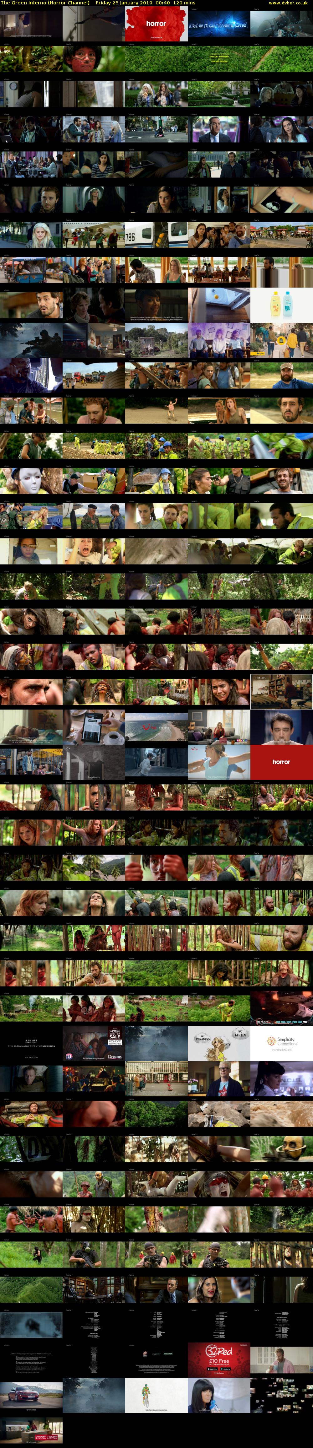The Green Inferno (Horror Channel) Friday 25 January 2019 00:40 - 02:40