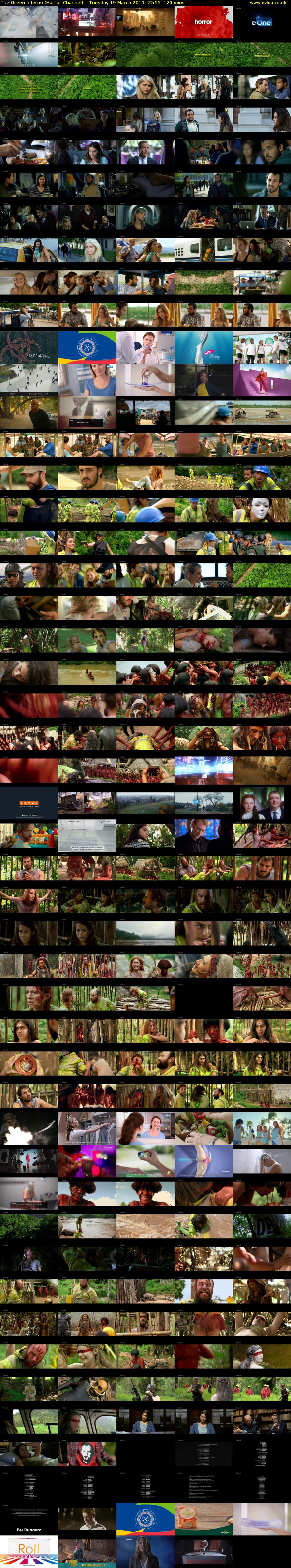 The Green Inferno (Horror Channel) Tuesday 19 March 2019 22:55 - 00:55