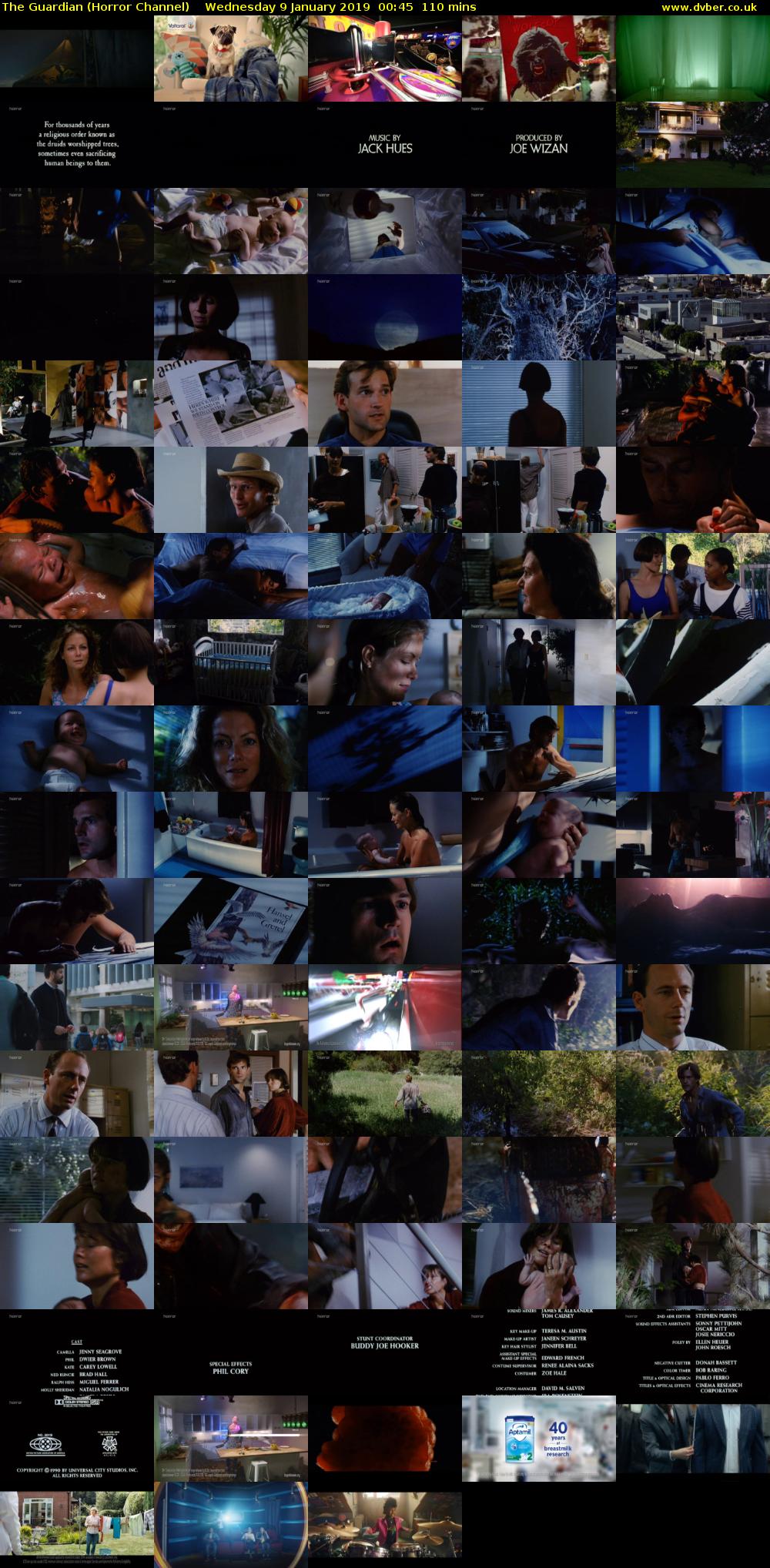 The Guardian (Horror Channel) Wednesday 9 January 2019 00:45 - 02:35