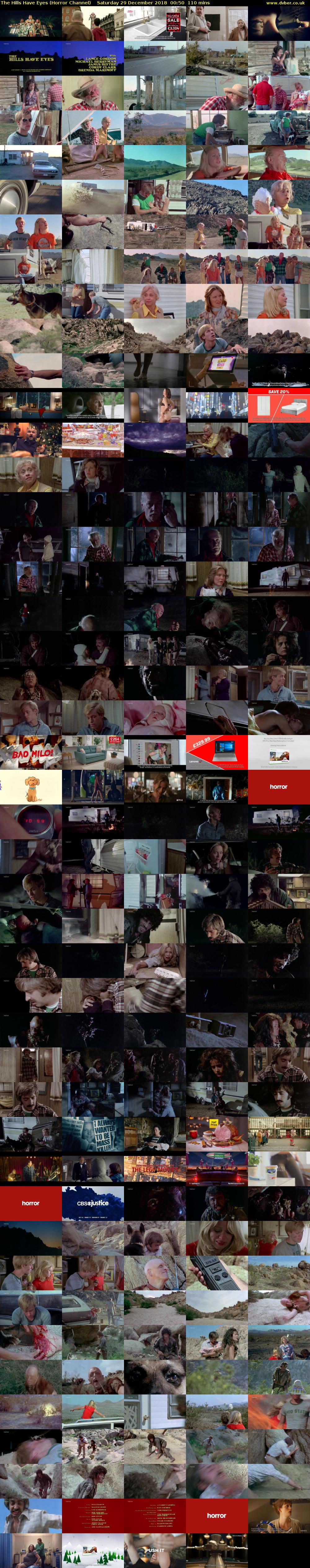 The Hills Have Eyes (Horror Channel) Saturday 29 December 2018 00:50 - 02:40