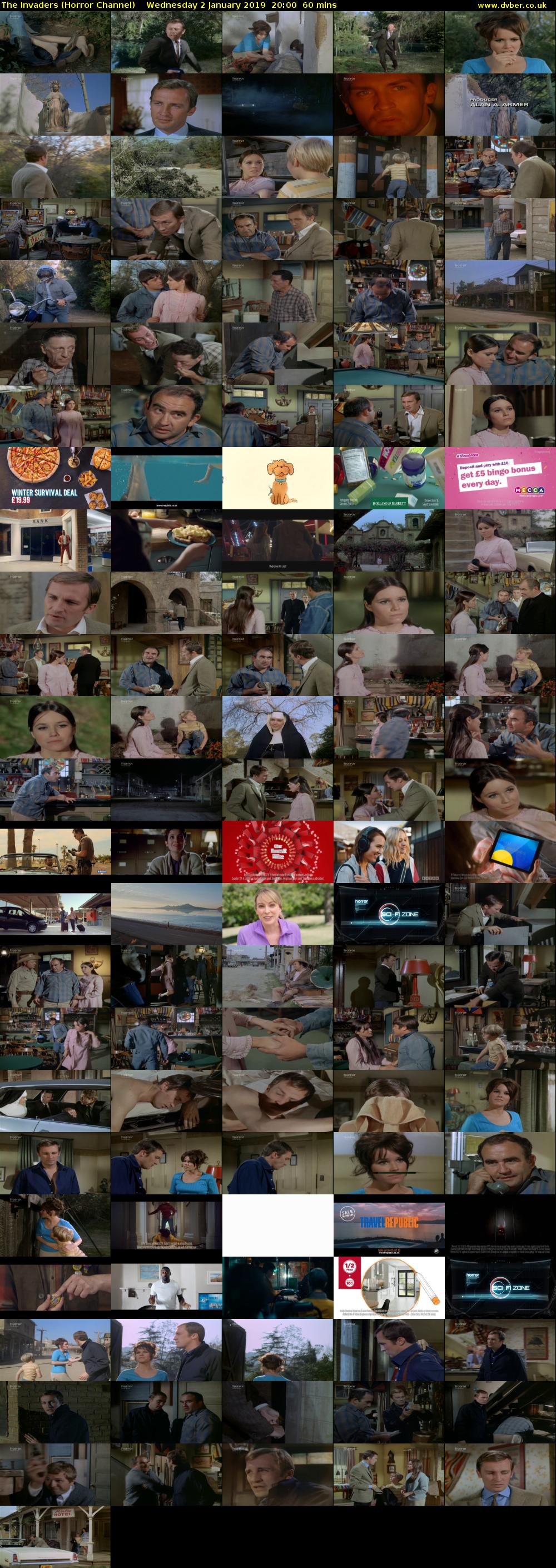 The Invaders (Horror Channel) Wednesday 2 January 2019 20:00 - 21:00