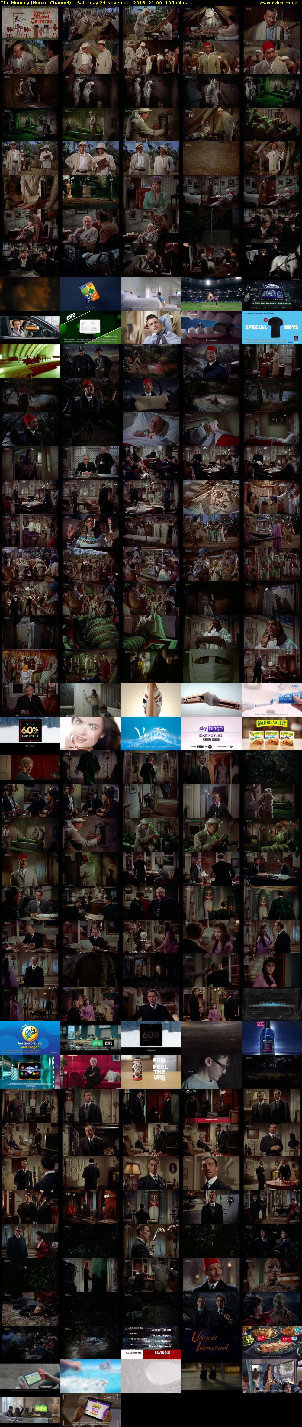 The Mummy (Horror Channel) Saturday 24 November 2018 21:00 - 22:45