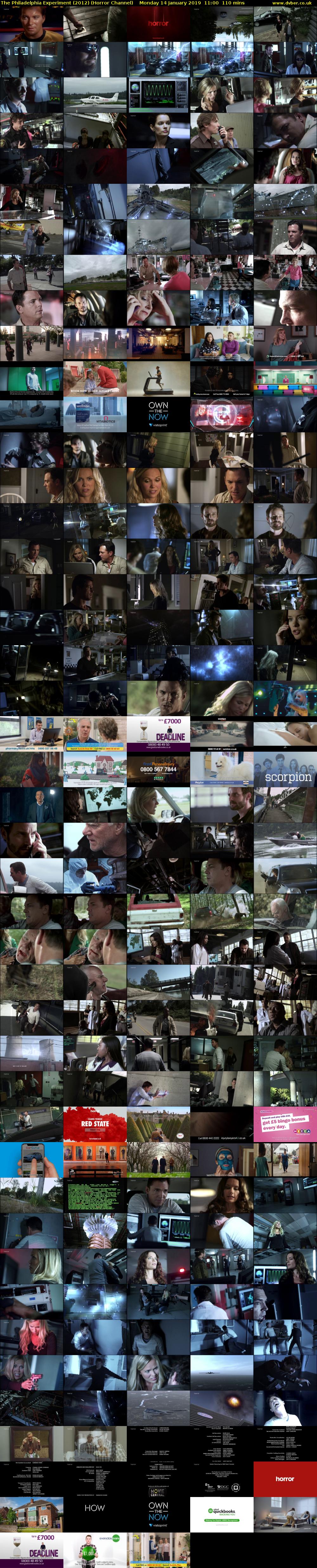 The Philadelphia Experiment (2012) (Horror Channel) Monday 14 January 2019 11:00 - 12:50