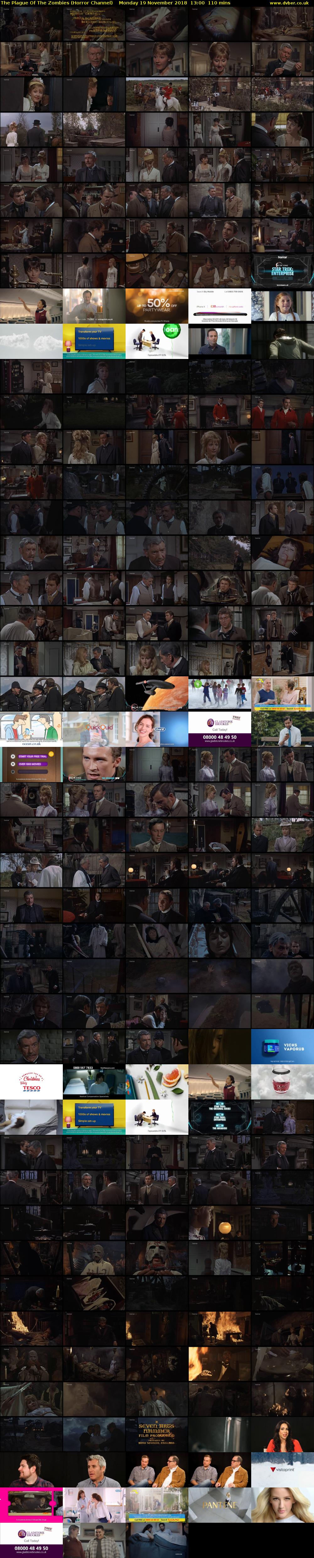 The Plague Of The Zombies (Horror Channel) Monday 19 November 2018 13:00 - 14:50