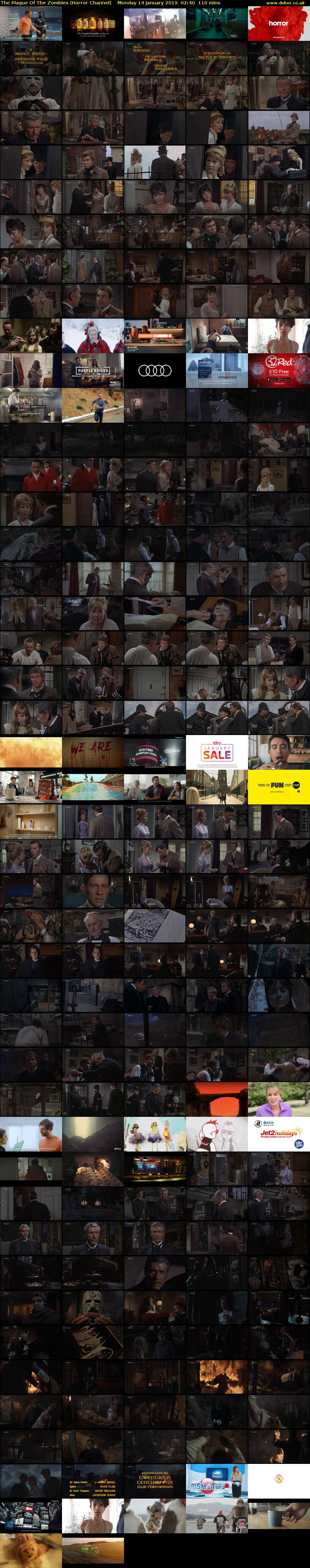 The Plague Of The Zombies (Horror Channel) Monday 14 January 2019 02:40 - 04:30