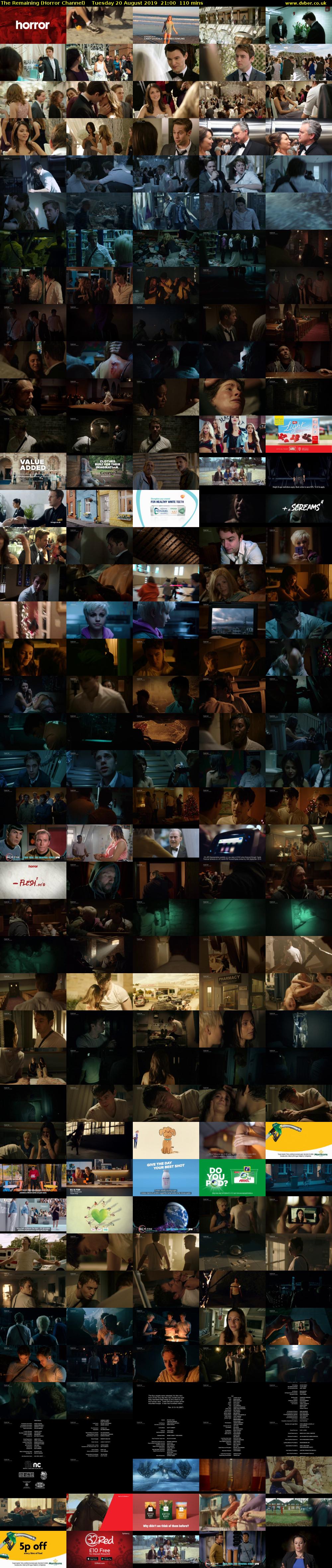 The Remaining (Horror Channel) Tuesday 20 August 2019 21:00 - 22:50