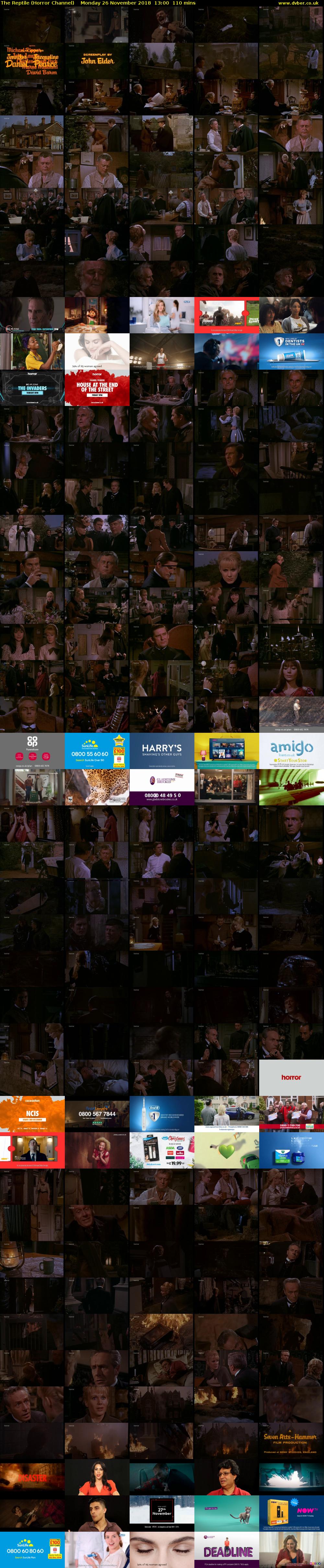 The Reptile (Horror Channel) Monday 26 November 2018 13:00 - 14:50