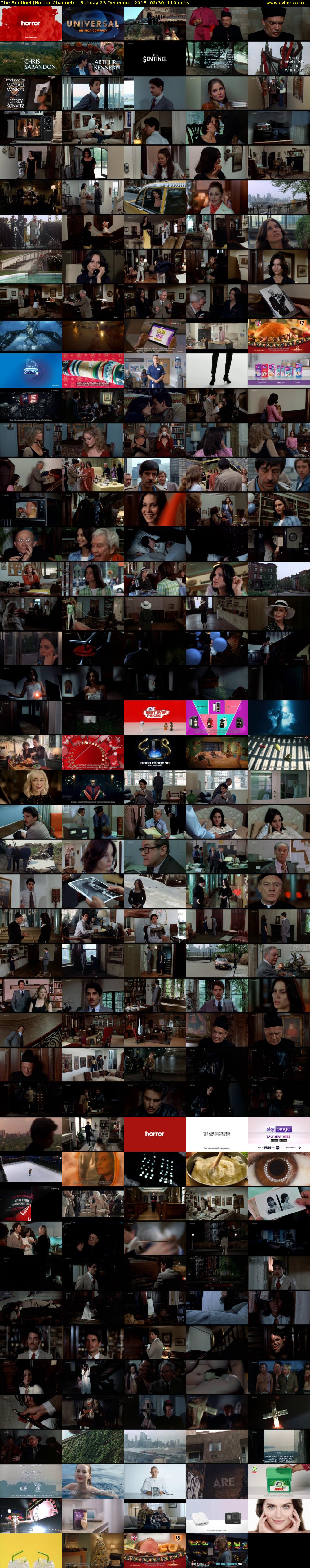 The Sentinel (Horror Channel) Sunday 23 December 2018 02:30 - 04:20