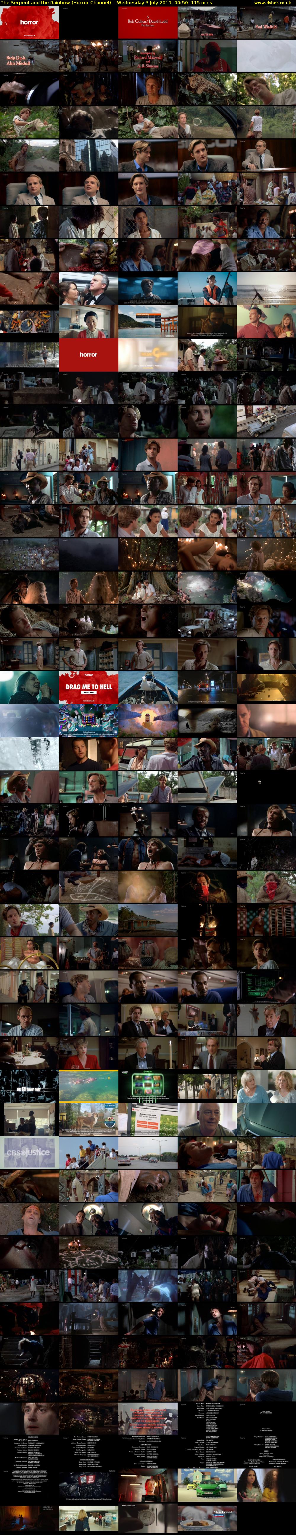 The Serpent and the Rainbow (Horror Channel) Wednesday 3 July 2019 00:50 - 02:45