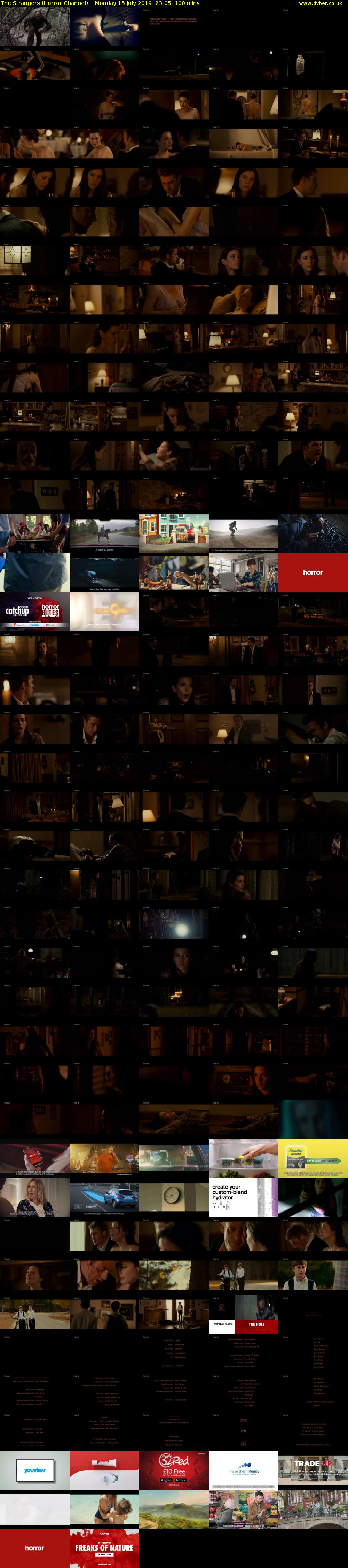 The Strangers (Horror Channel) Monday 15 July 2019 23:05 - 00:45