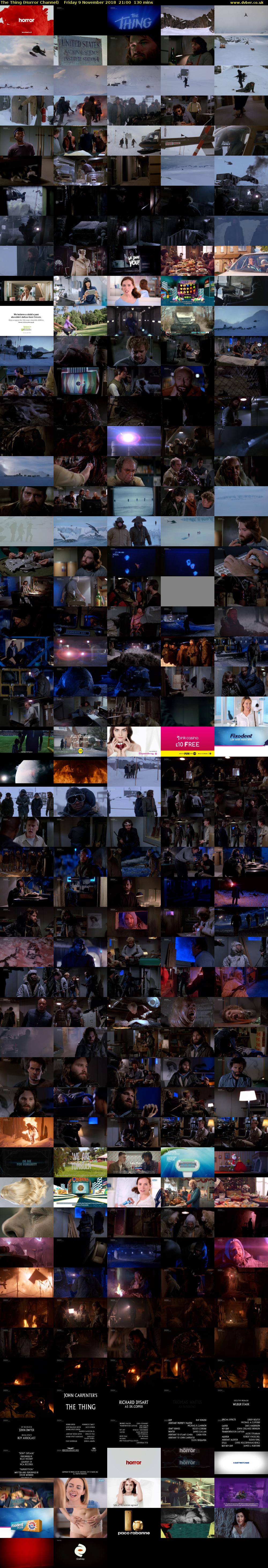 The Thing (Horror Channel) Friday 9 November 2018 21:00 - 23:10