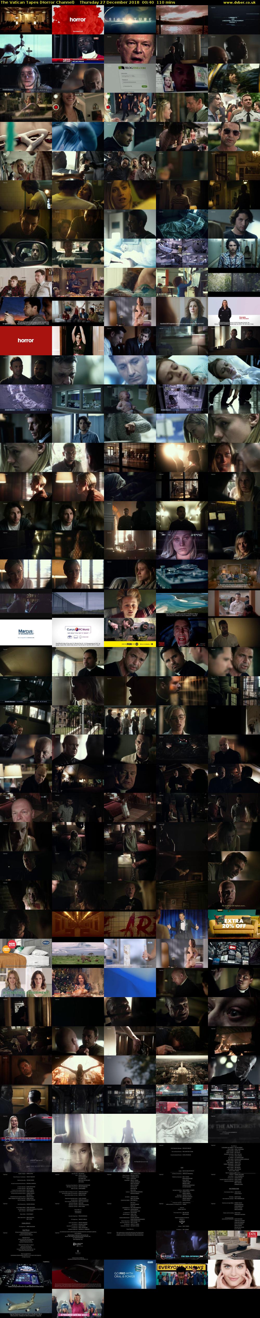 The Vatican Tapes (Horror Channel) Thursday 27 December 2018 00:40 - 02:30