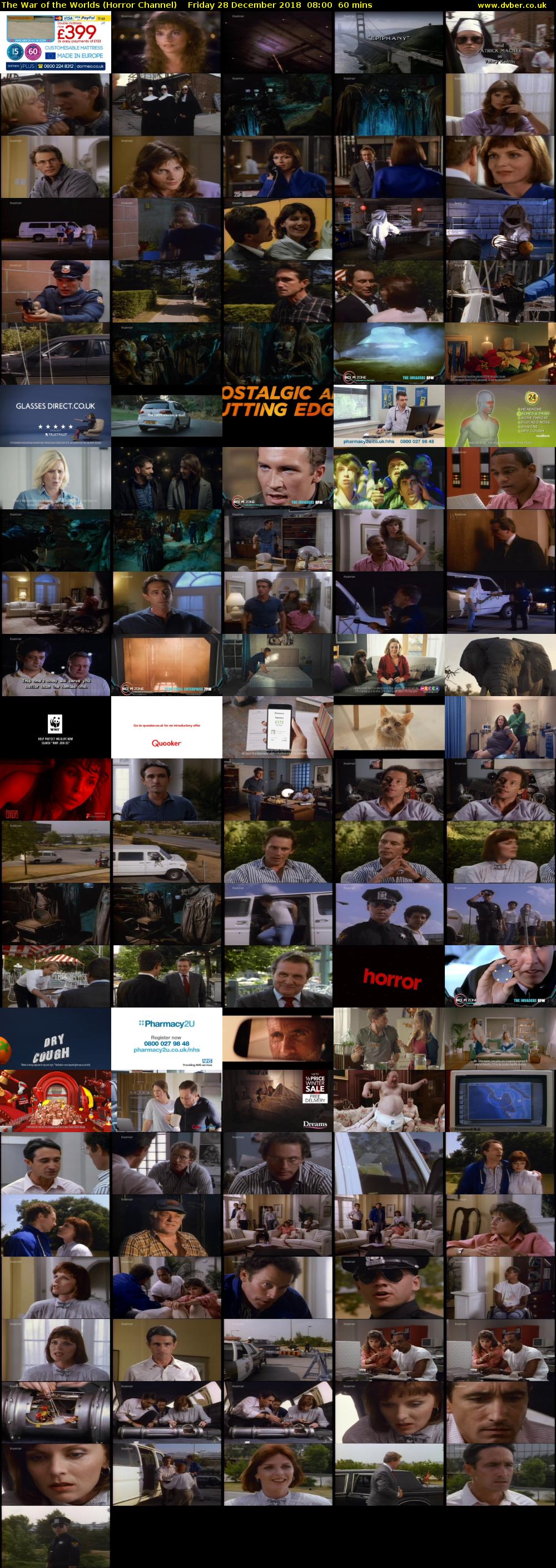 The War of the Worlds (Horror Channel) Friday 28 December 2018 08:00 - 09:00