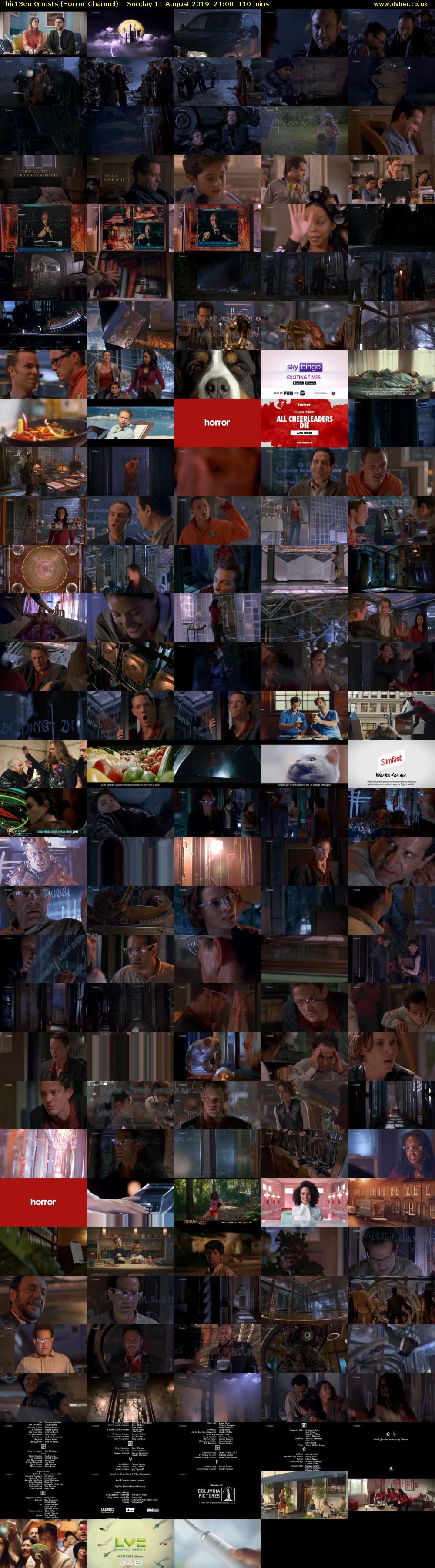 Thir13en Ghosts (Horror Channel) Sunday 11 August 2019 21:00 - 22:50