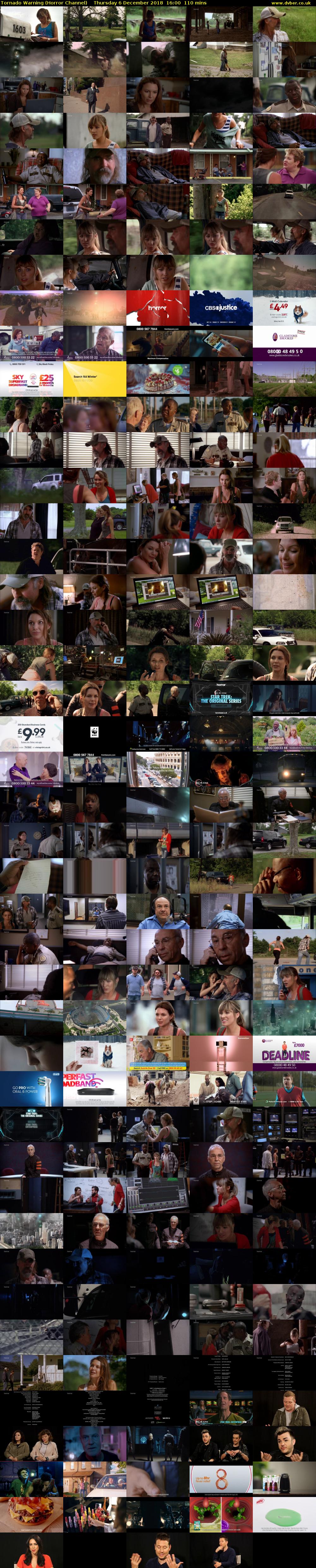 Tornado Warning (Horror Channel) Thursday 6 December 2018 16:00 - 17:50