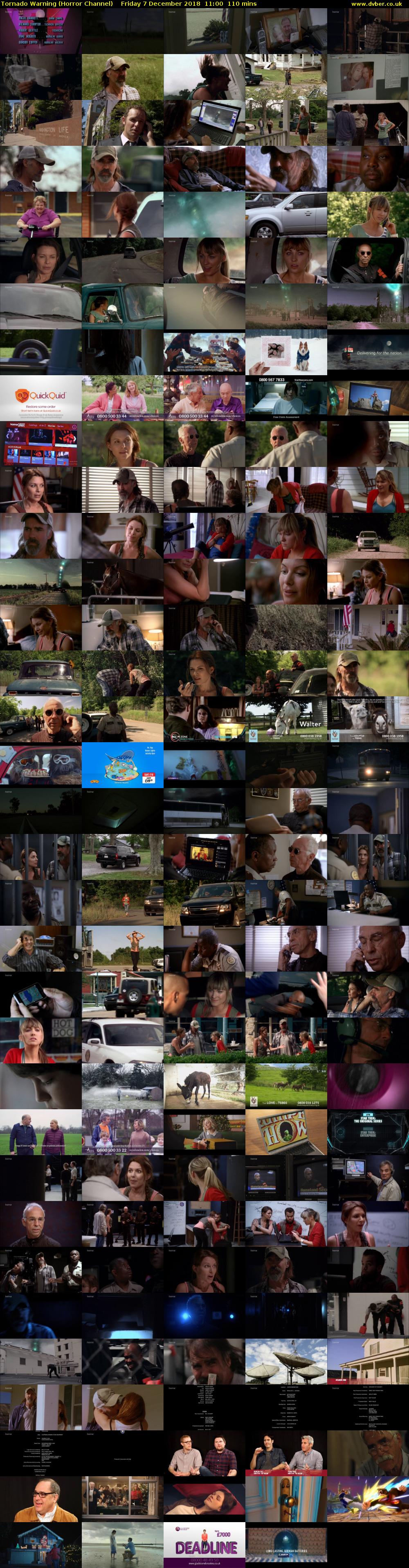 Tornado Warning (Horror Channel) Friday 7 December 2018 11:00 - 12:50