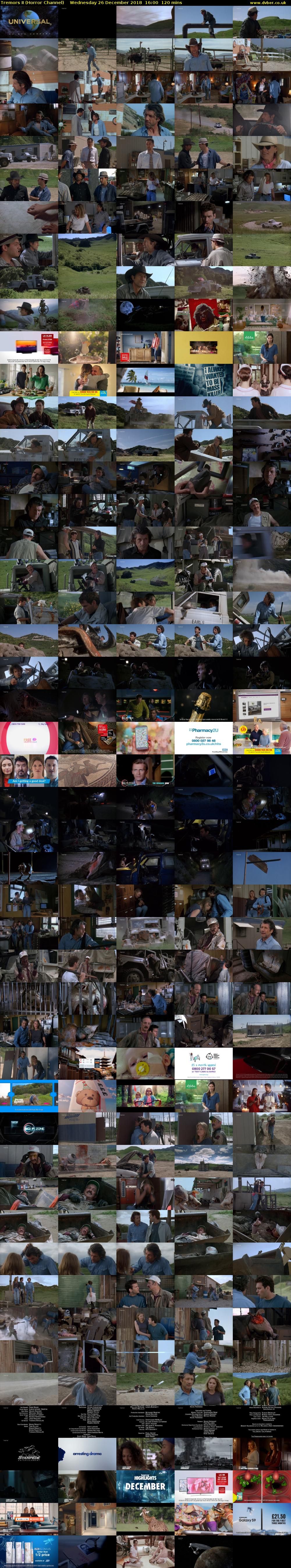 Tremors II (Horror Channel) Wednesday 26 December 2018 16:00 - 18:00