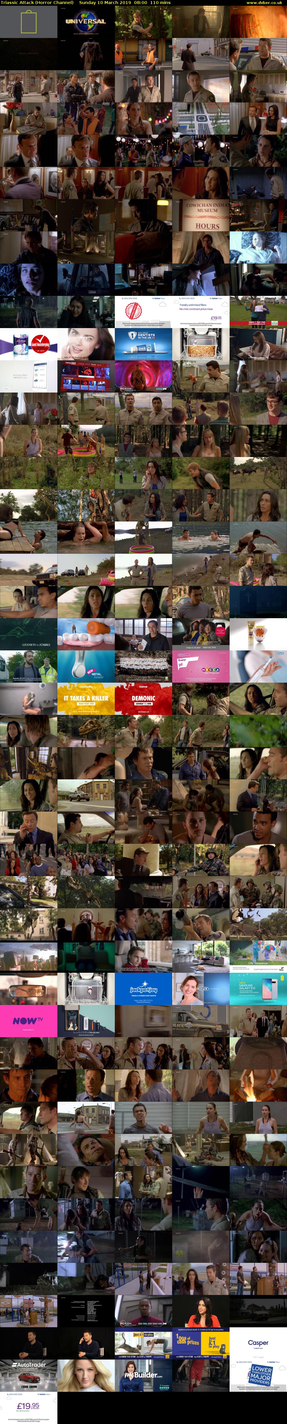 Triassic Attack (Horror Channel) Sunday 10 March 2019 08:00 - 09:50