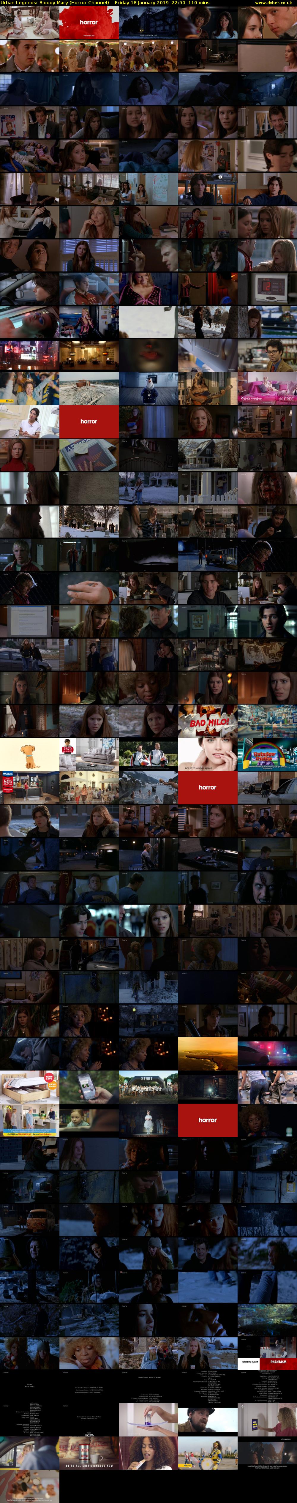 Urban Legends: Bloody Mary (Horror Channel) Friday 18 January 2019 22:50 - 00:40