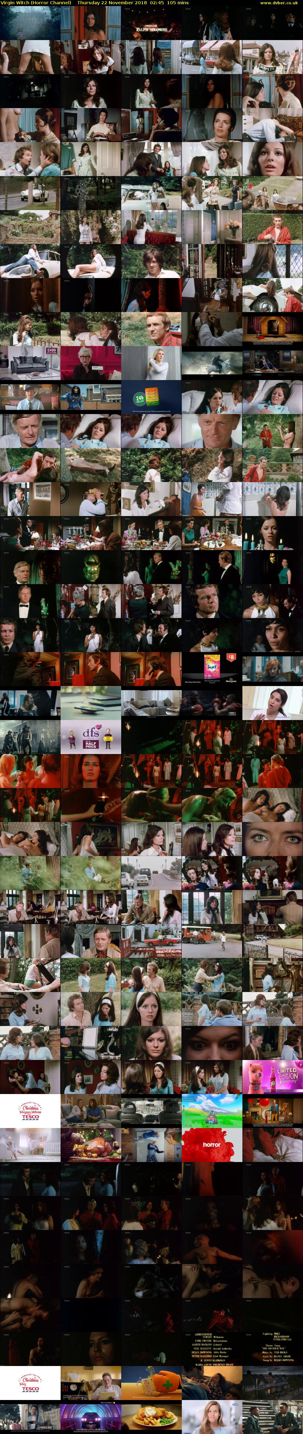Virgin Witch (Horror Channel) Thursday 22 November 2018 02:45 - 04:30