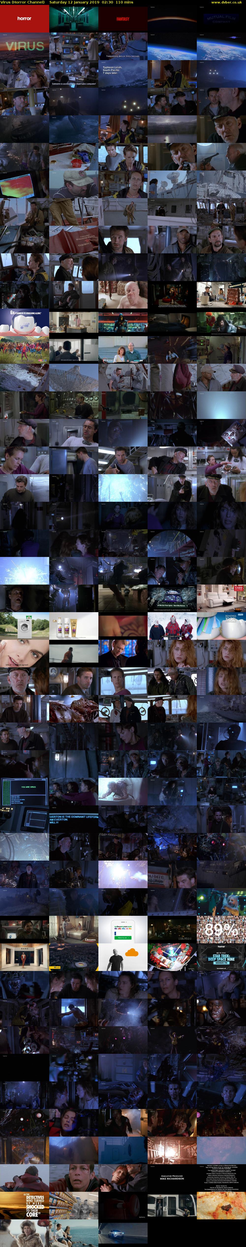 Virus (Horror Channel) Saturday 12 January 2019 02:30 - 04:20