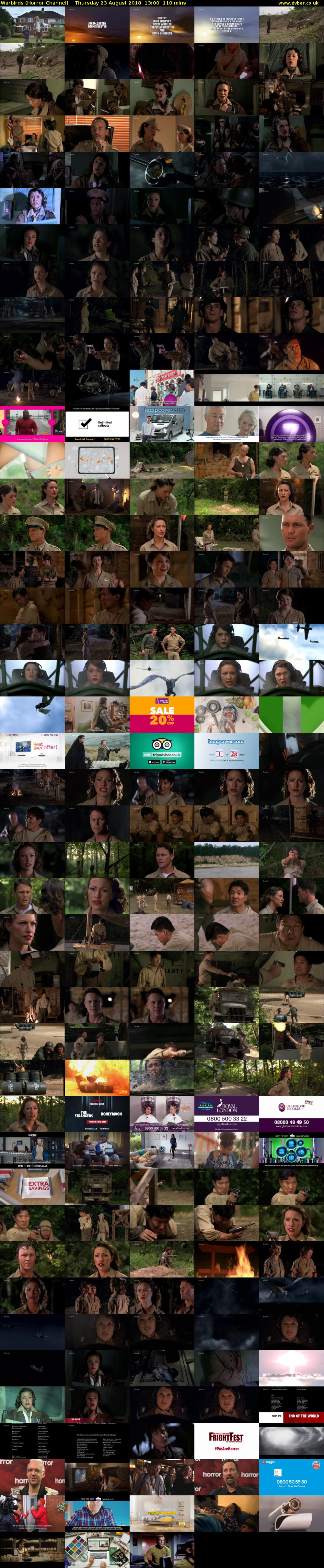 Warbirds (Horror Channel) Thursday 23 August 2018 13:00 - 14:50
