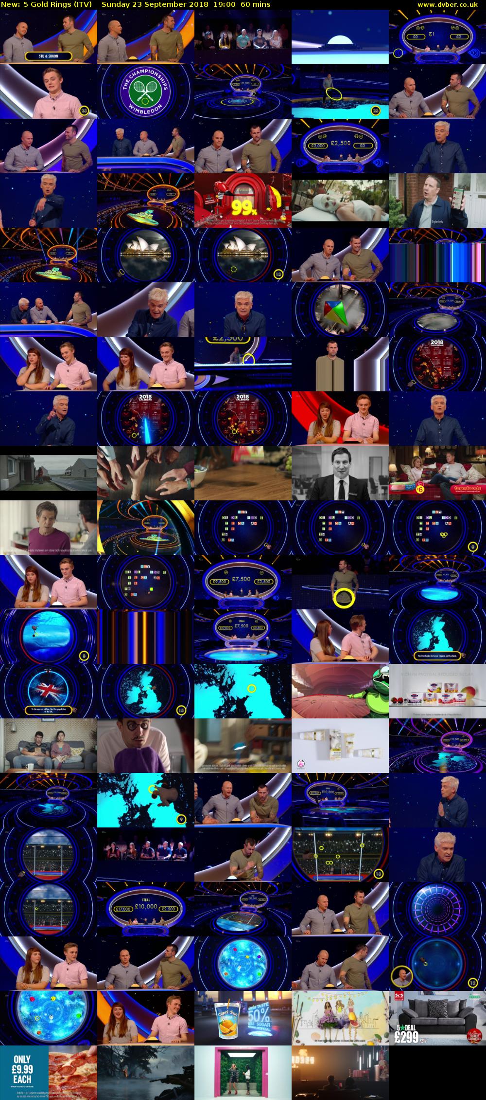 5 Gold Rings (ITV) Sunday 23 September 2018 19:00 - 20:00