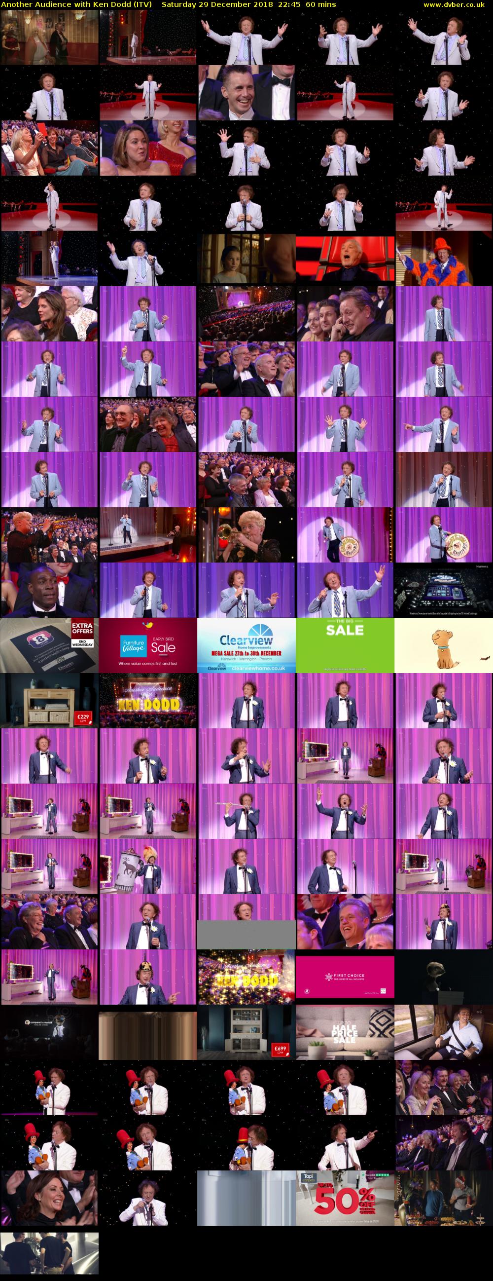 Another Audience with Ken Dodd (ITV) Saturday 29 December 2018 22:45 - 23:45