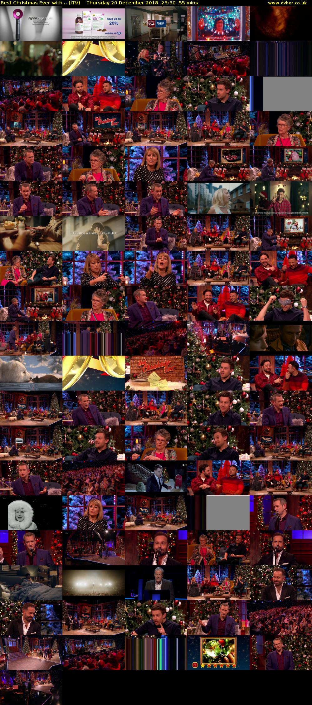 Best Christmas Ever with... (ITV) Thursday 20 December 2018 23:50 - 00:45