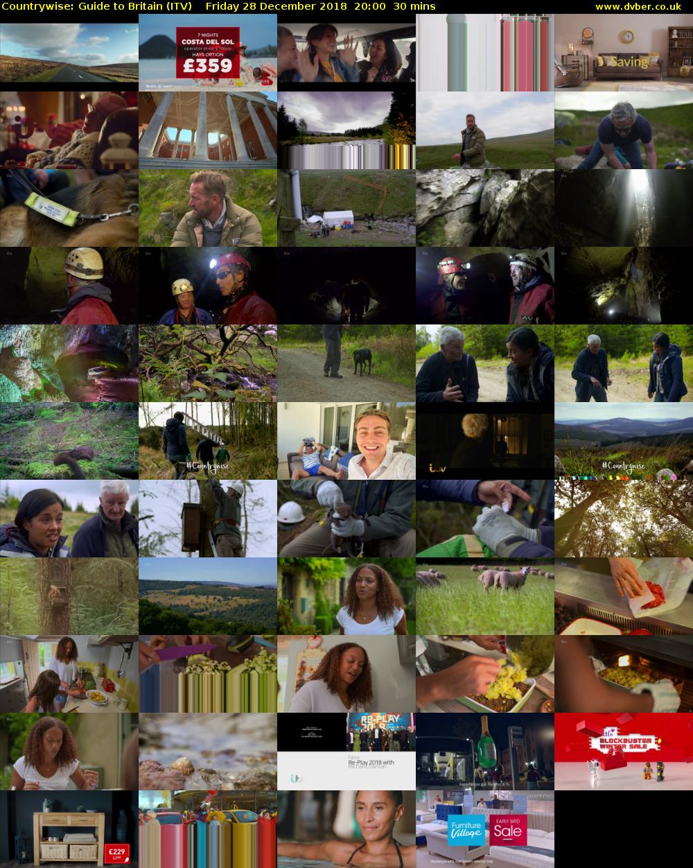 Countrywise: Guide to Britain (ITV) Friday 28 December 2018 20:00 - 20:30