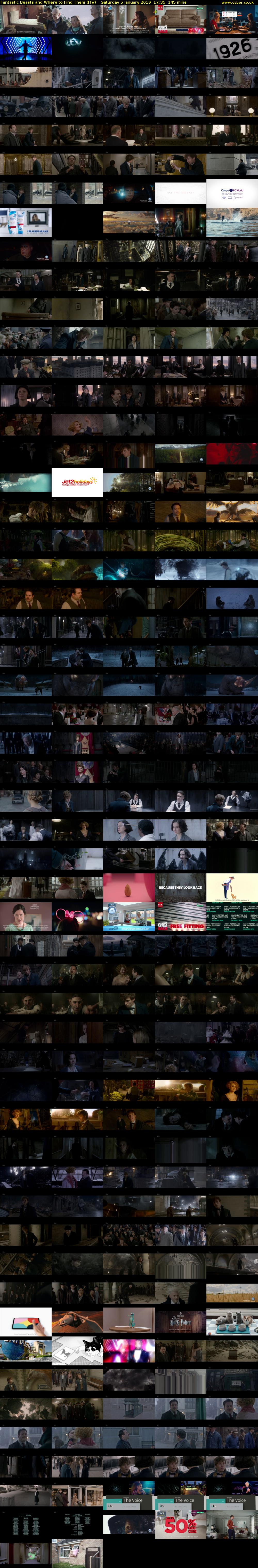 Fantastic Beasts and Where to Find Them (ITV) Saturday 5 January 2019 17:35 - 20:00