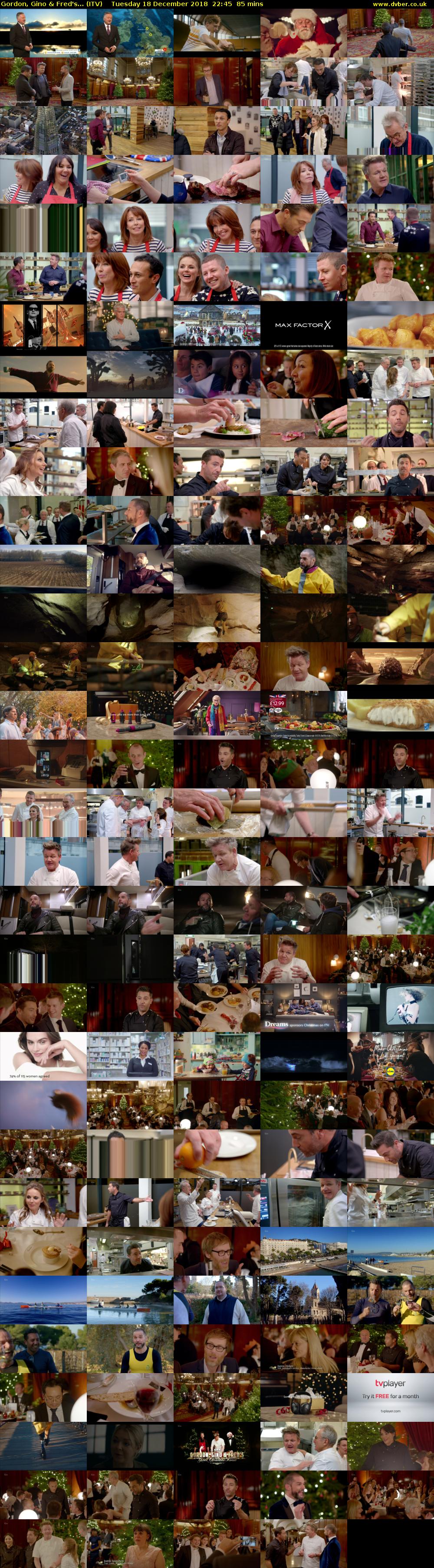 Gordon, Gino & Fred's... (ITV) Tuesday 18 December 2018 22:45 - 00:10