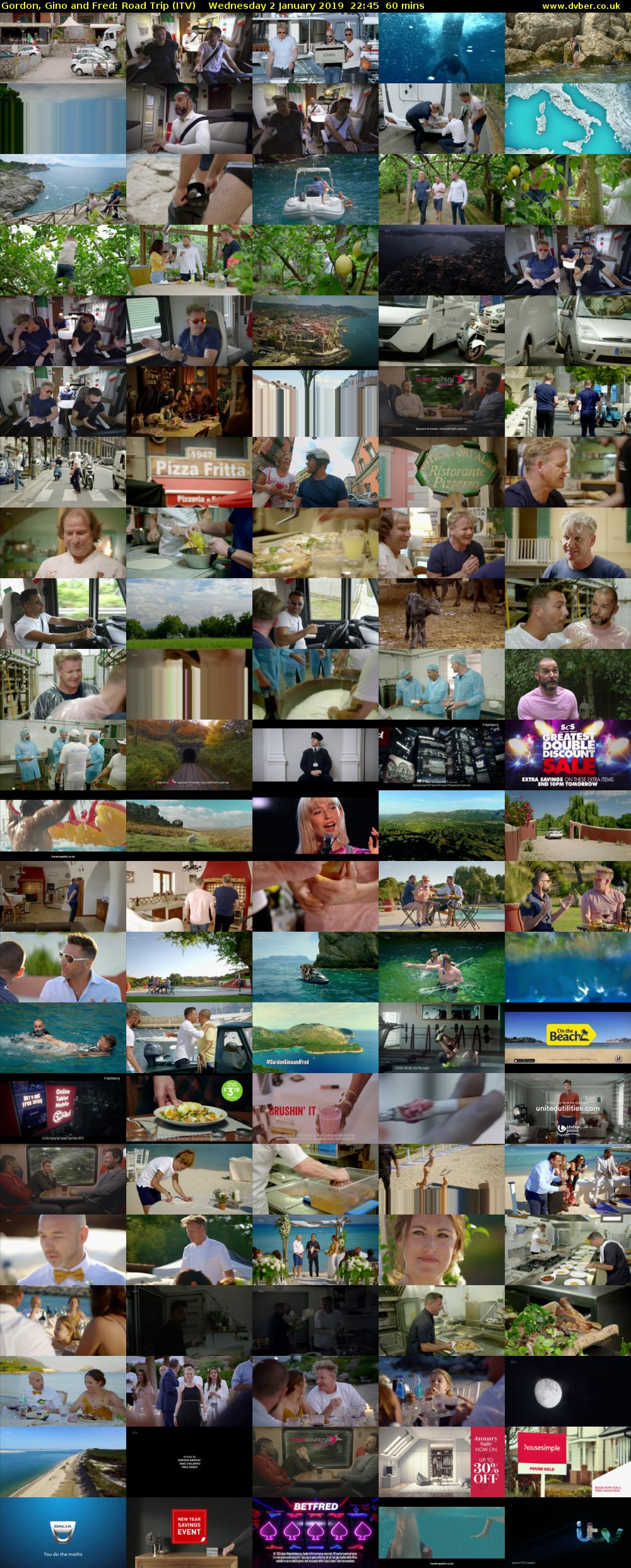 Gordon, Gino and Fred: Road Trip (ITV) Wednesday 2 January 2019 22:45 - 23:45