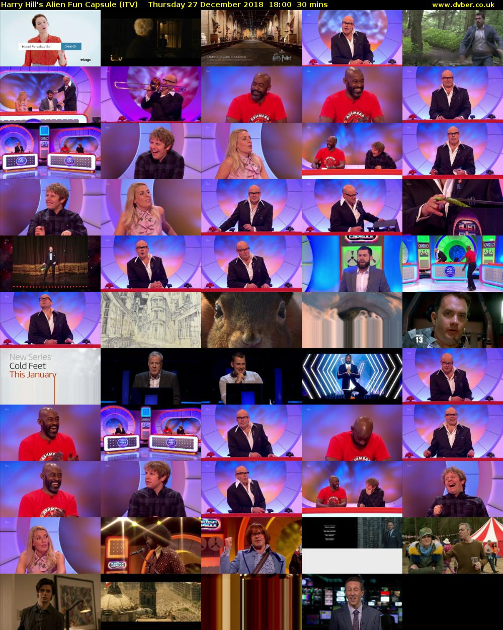 Harry Hill's Alien Fun Capsule (ITV) Thursday 27 December 2018 18:00 - 18:30