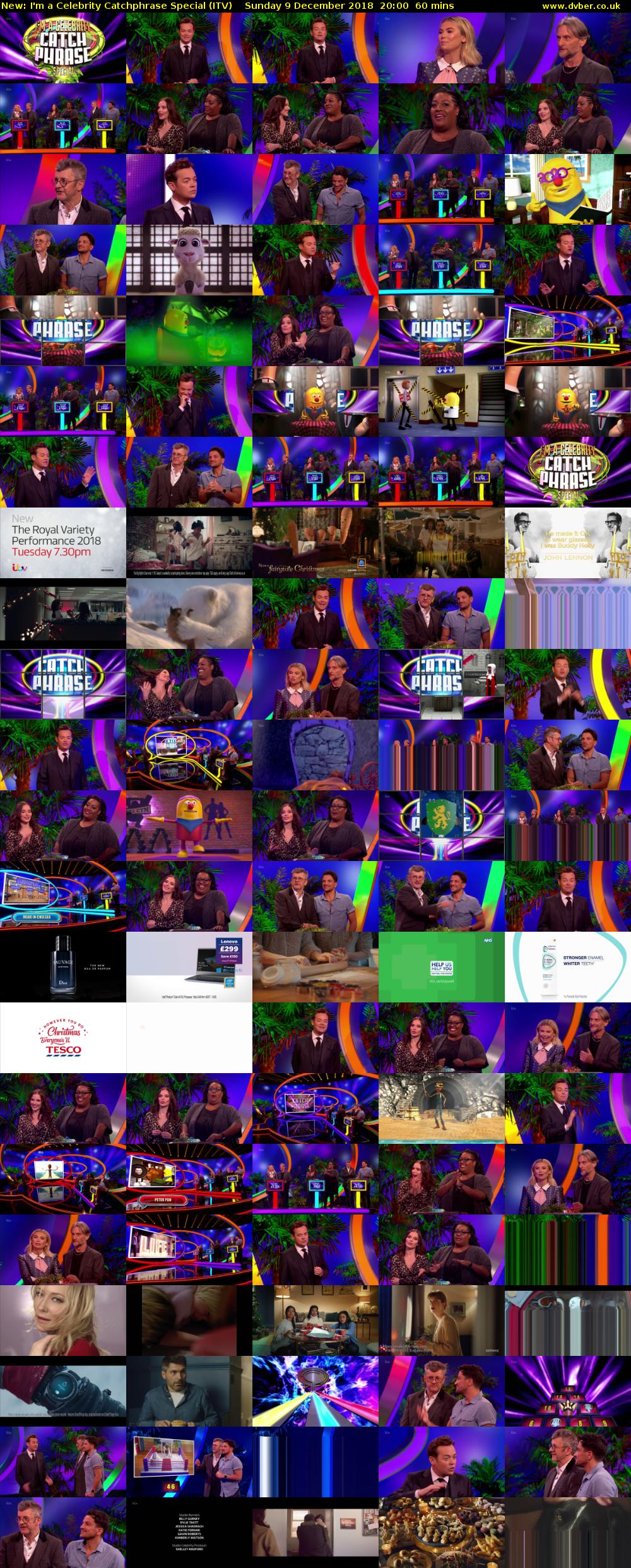 I'm a Celebrity Catchphrase Special (ITV) Sunday 9 December 2018 20:00 - 21:00