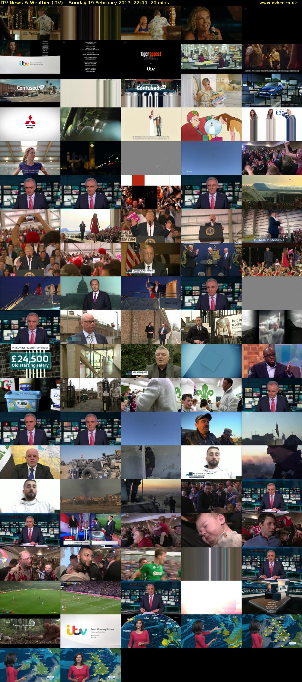 ITV News & Weather (ITV) Sunday 19 February 2017 22:00 - 22:20
