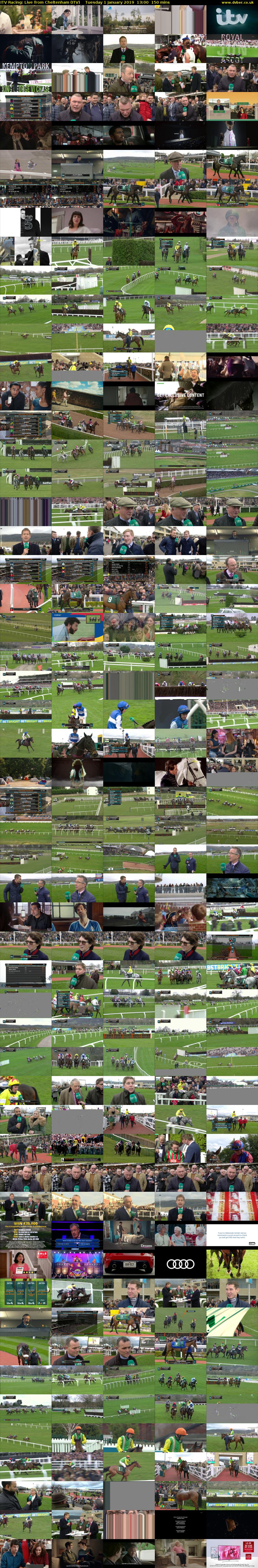 ITV Racing: Live from Cheltenham (ITV) Tuesday 1 January 2019 13:00 - 15:30