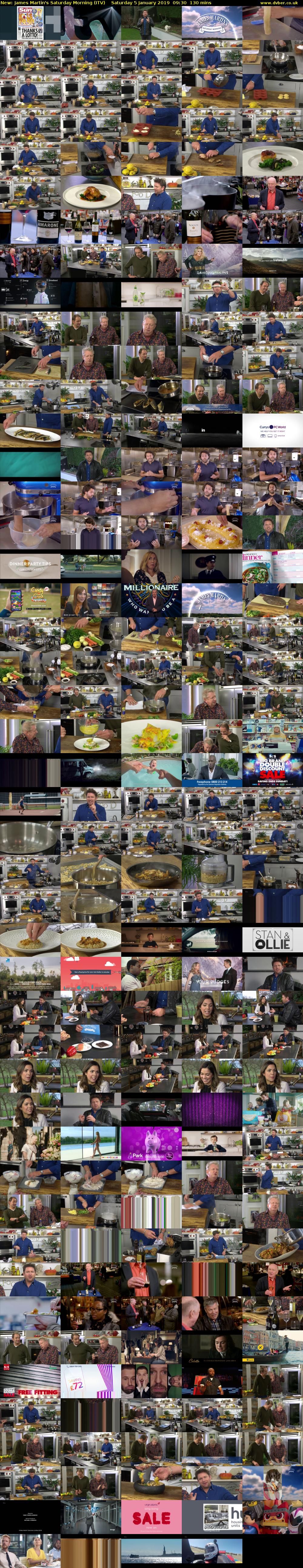 James Martin's Saturday Morning (ITV) Saturday 5 January 2019 09:30 - 11:40