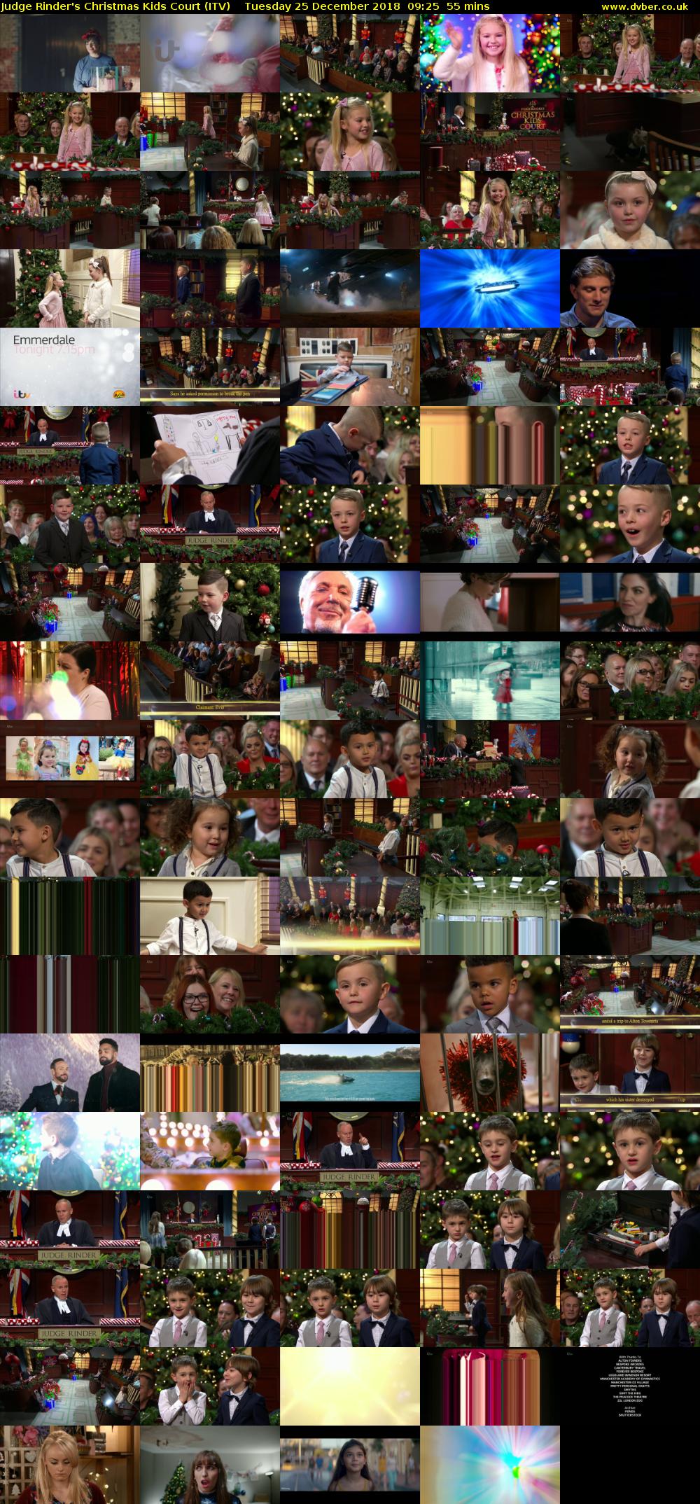 Judge Rinder's Christmas Kids Court (ITV) Tuesday 25 December 2018 09:25 - 10:20