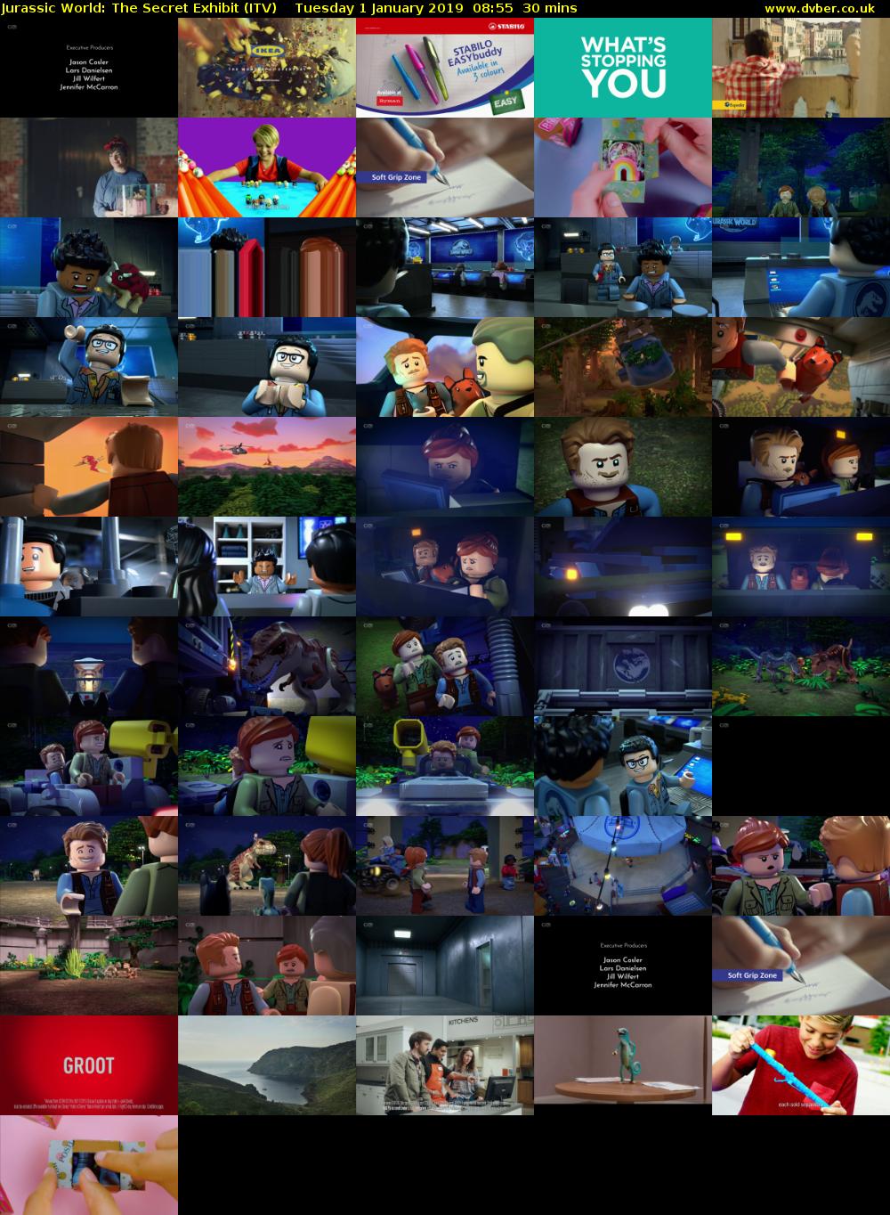 Jurassic World: The Secret Exhibit (ITV) Tuesday 1 January 2019 08:55 - 09:25