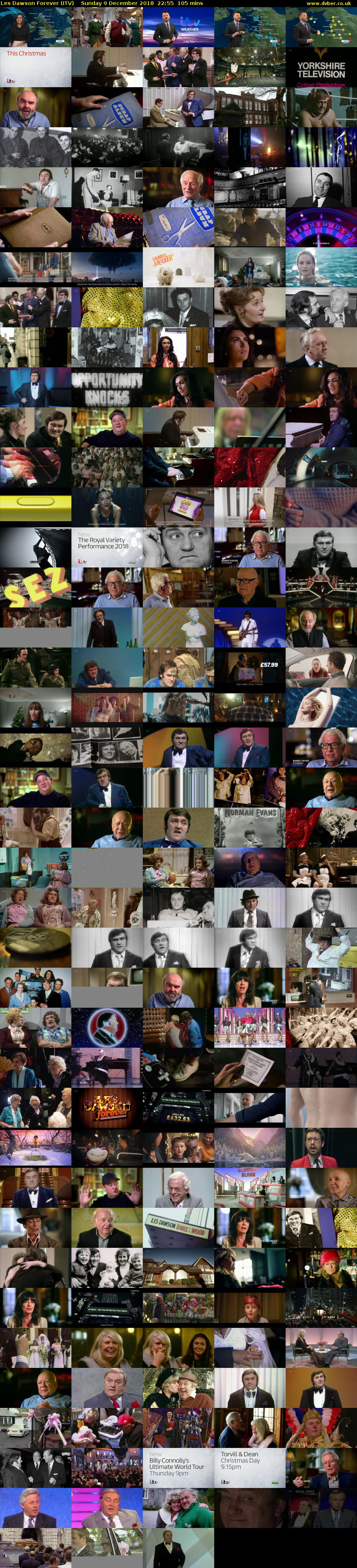 Les Dawson Forever (ITV) Sunday 9 December 2018 22:55 - 00:40