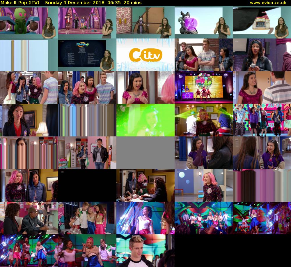 Make It Pop (ITV) Sunday 9 December 2018 06:35 - 06:55
