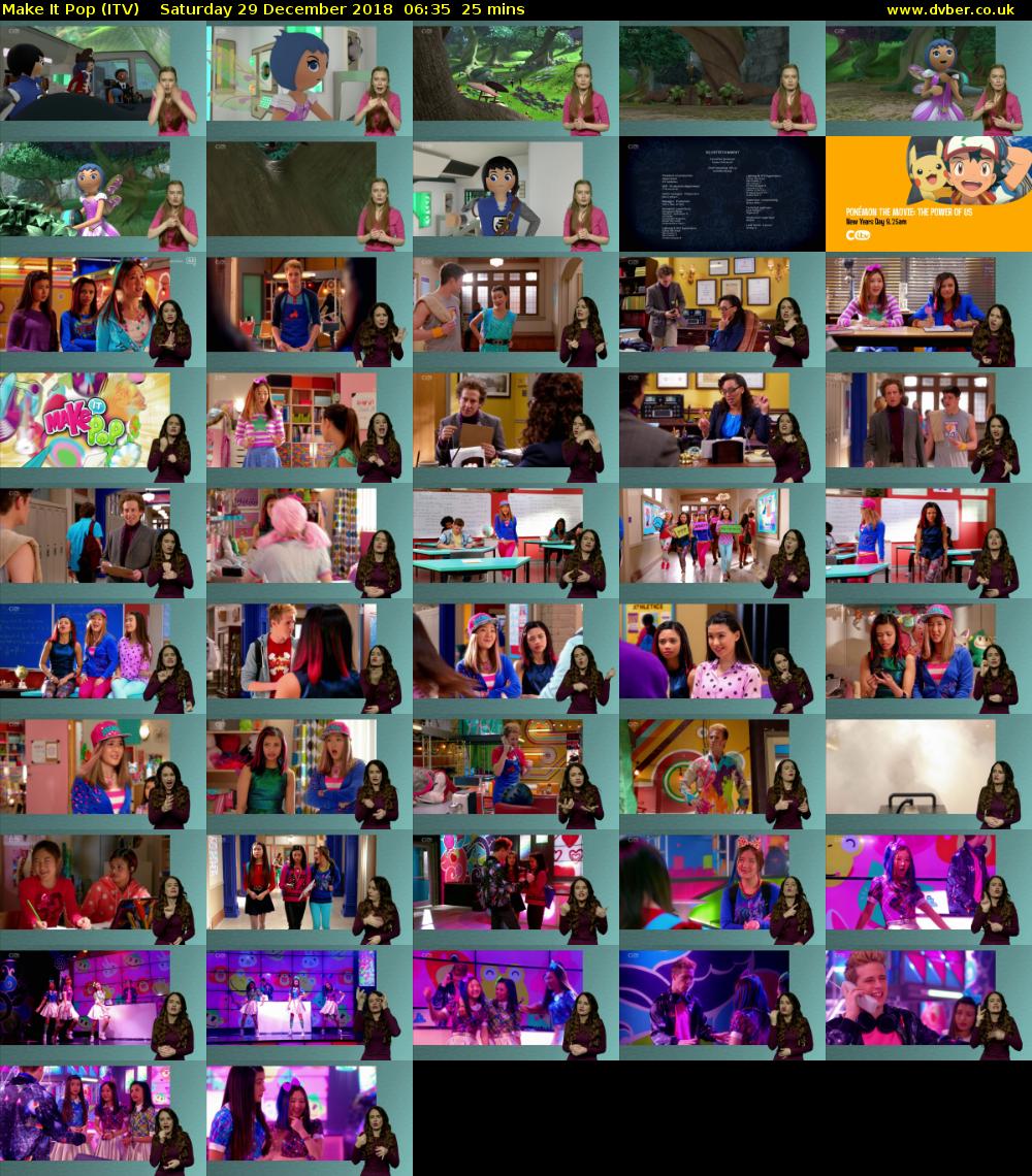 Make It Pop (ITV) Saturday 29 December 2018 06:35 - 07:00